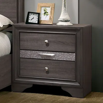 Streamdale Furniture Streamdale Hidden Jewelry Drawer Nightstand Table