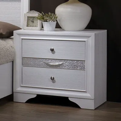 Streamdale Furniture Streamdale Hidden Jewelry Drawer Nightstand Table