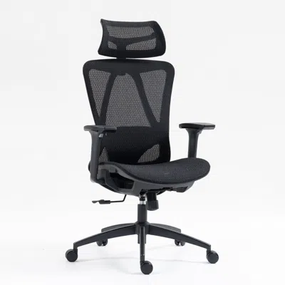 Streamdale Furniture Streamdale High Back Mesh Office Chair:8360hw-bk In Black