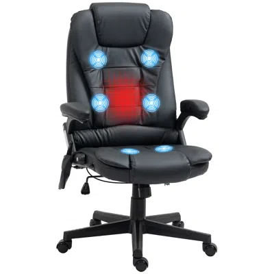 Streamdale Furniture Streamdale High-back Vibration Massage Chair, Heating Office Chair, Black
