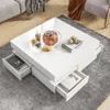 Streamdale Furniture Streamdale High Gloss Coffee Table With 4 Drawers