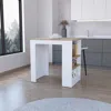Streamdale Furniture Streamdale Highlands Kitchen Island With Storage Base In And Ibiza Marble