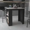 Streamdale Furniture Streamdale Highlands Kitchen Island With Storage Base In And Ibiza Marble