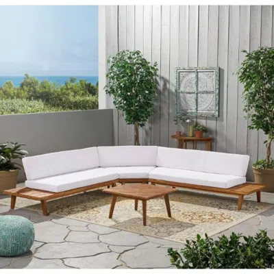 Streamdale Furniture Streamdale Hillcrest 4-piece V-shaped Sofa Set