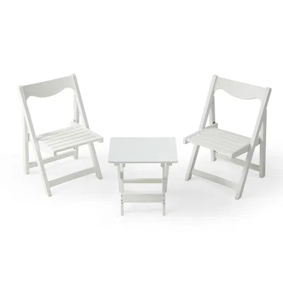 Streamdale Furniture Streamdale Hips Foldable Small Table And Chair Set With 2 Chairs In Gray