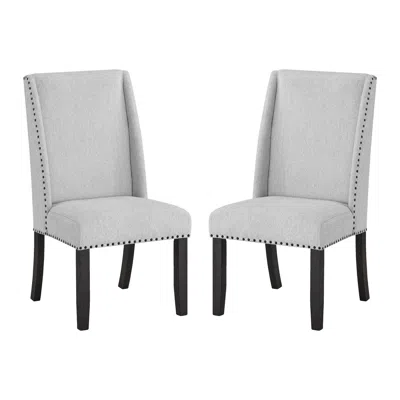 Streamdale Furniture Streamdale Hirima Modern Dining Chairs (set Of 2) - Light Gray