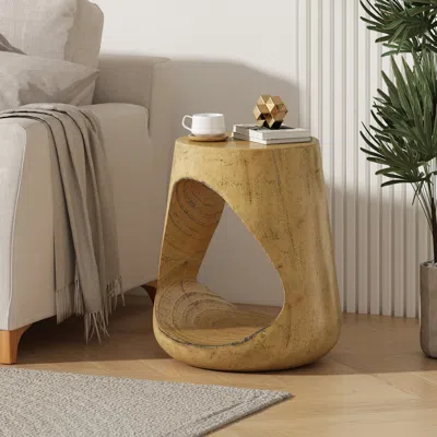 Streamdale Furniture Streamdale Hollow Side Table, Wood-like Texture