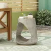 Streamdale Furniture Streamdale Hollow Side Table, Wood-like Texture