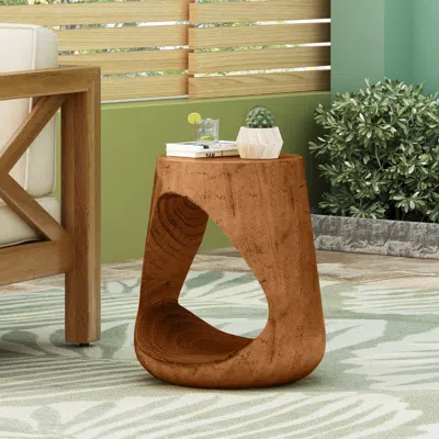 Streamdale Furniture Streamdale Hollow Side Table, Wood-like Texture