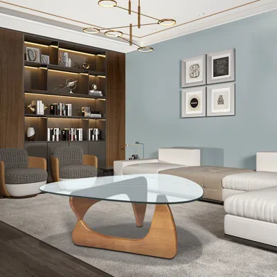 Streamdale Furniture Streamdale Home Modern Triangle Coffee Table