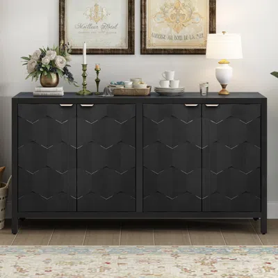 Streamdale Furniture Streamdale Honeycomb Sideboard With Ample Storage