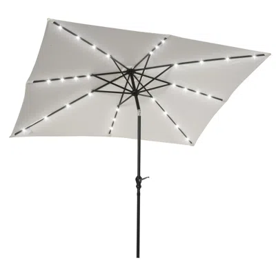 Streamdale Furniture Streamdale Illuminating Solar Patio Umbrella Shade And Light In One