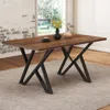 Streamdale Furniture Streamdale Indoor Dining Table With Metal Legs