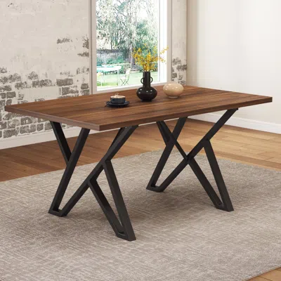 Streamdale Furniture Streamdale Indoor Dining Table With Metal Legs