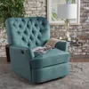 Streamdale Furniture Streamdale Indulge In Supreme Comfort: Electric Recliner Chair With Elegant Copper Accents And Soft