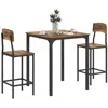 Streamdale Furniture Streamdale Industrial 3-piece Bar Table And Chairs Set