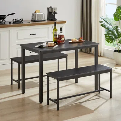 Streamdale Furniture Streamdale Industrial Dining & Bar Set With Benches