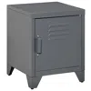 Streamdale Furniture Streamdale Industrial End Table With Locker Door And Adjustable Shelf