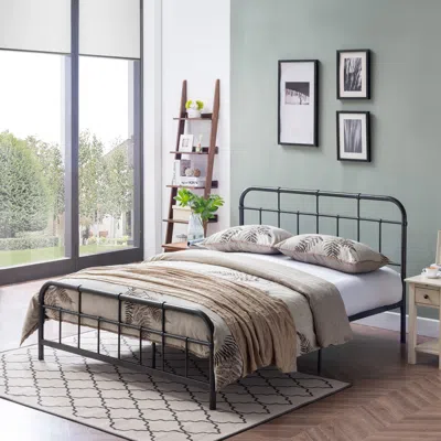 Streamdale Furniture Streamdale Industrial Iron Bed Frame Unbeatable Style, Superior Comfort