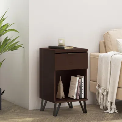Streamdale Furniture Streamdale Industrial Nightstand With Storage For Modern Bedroom