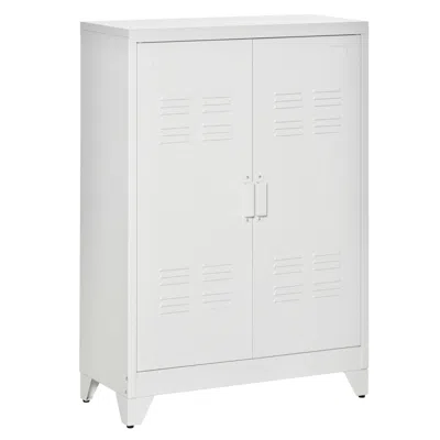Streamdale Furniture Streamdale Industrial Steel Garage Cabinet With Adjustable Shelves
