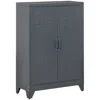 Streamdale Furniture Streamdale Industrial Steel Storage Cabinet Storage Organizer Gray