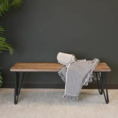 Streamdale Furniture Streamdale Industrial Wood Dining Bench