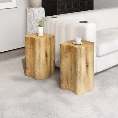 Streamdale Furniture Streamdale Irregular End Table - Split Design, Indoor/outdoor