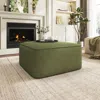 Streamdale Furniture Streamdale Isabella Square Ottoman, Corduroy