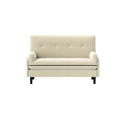 Streamdale Furniture Streamdale Ivory 2 Seater Sofa Sleeper With Recline Fuction