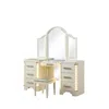 Streamdale Furniture Streamdale Jasmine Vanity Set With Side Led Lightning Made With Wood In Beige