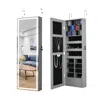 Streamdale Furniture Streamdale Jewelry Mirror Cabinet With Led Lights For Door/wall