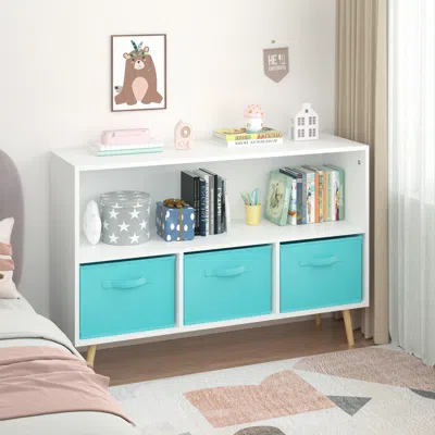 Streamdale Furniture Streamdale Kid's Bookshelf With Cloth Drawers