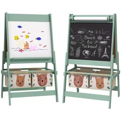 Streamdale Furniture Streamdale Kid's Easel With Paper, Chalkboard & Storage