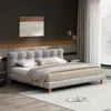 Streamdale Furniture Streamdale King Bed Frame With Soft Headboard And Easy Assembly