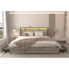 Streamdale Furniture Streamdale King Bed Frame With Storage, Charging, Solid, Easy Assembly