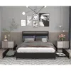 Streamdale Furniture Streamdale King Bed Frame With Storage, Charging, Solid, Easy Assembly