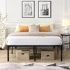 Streamdale Furniture Streamdale King Size Heavy Duty Metal Bed Frame - Black