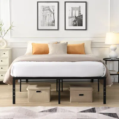 Streamdale Furniture Streamdale King Size Heavy Duty Metal Bed Frame - Black
