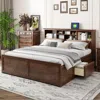 Streamdale Furniture Streamdale King Size Storage Bed With Headboard, Usb