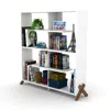 Streamdale Furniture Streamdale Kipp Wood Frame Etagere Open Back 6 Shelves Bookcase Industrial