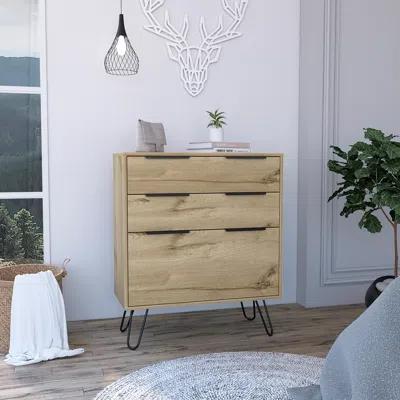 Streamdale Furniture Streamdale Kirsage 3-drawer Dresser Light Oak