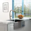 Streamdale Furniture Streamdale Kitchen Faucet With Pull Out Sprayer, Brushed Nickel