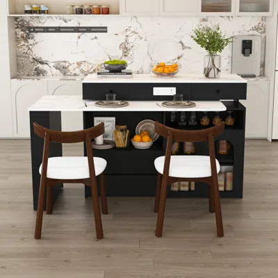 Streamdale Furniture Streamdale Kitchen Island Set With 2 Chairs ...