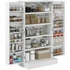Streamdale Furniture Streamdale Kitchen Pantry Storage Cabinet W/ 5-tier Shelving, 12 Spice Racks