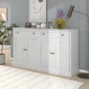 Streamdale Furniture Streamdale Kitchen Sideboard Storage Buffet Cabinet With 2 Drawers & 4 Doors