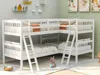 Streamdale Furniture Streamdale L-shaped Bunk Bed With Ladder