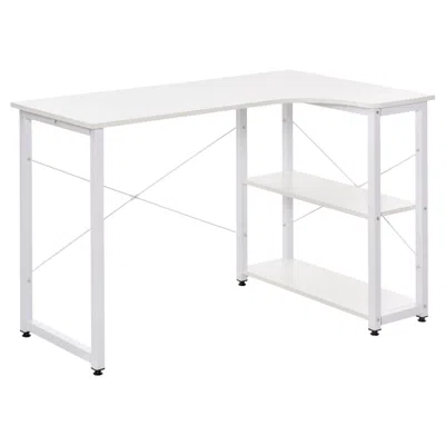 Streamdale Furniture Streamdale L-shaped Corner Desk With Side Shelves