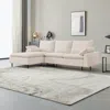 Streamdale Furniture Streamdale L-shaped Linen Sectional Sofa With Right Chaise(leftfacing Chaise)