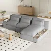 Streamdale Furniture Streamdale L-shaped Modular Sectional Sofa With Removable Back Cushions